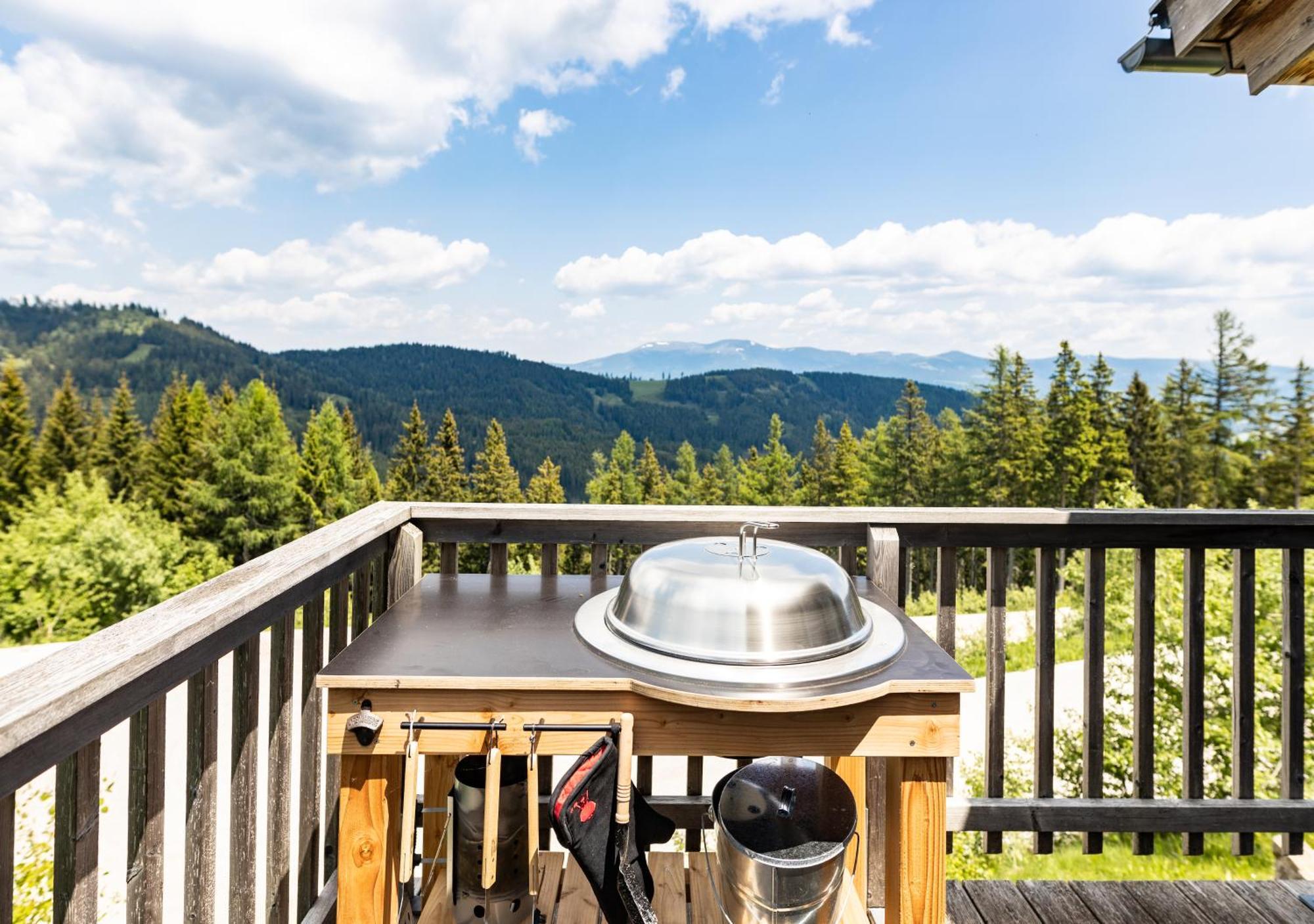 1A Chalet Rast - Wandern, Grillen, Traumblick, Indoor Sauna Bad Sankt Leonhard im Lavanttal Dış mekan fotoğraf